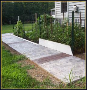 Ashler Stamped Concrete Walkway