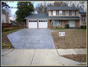 Stamped Cobblestone Driveway and Walkway